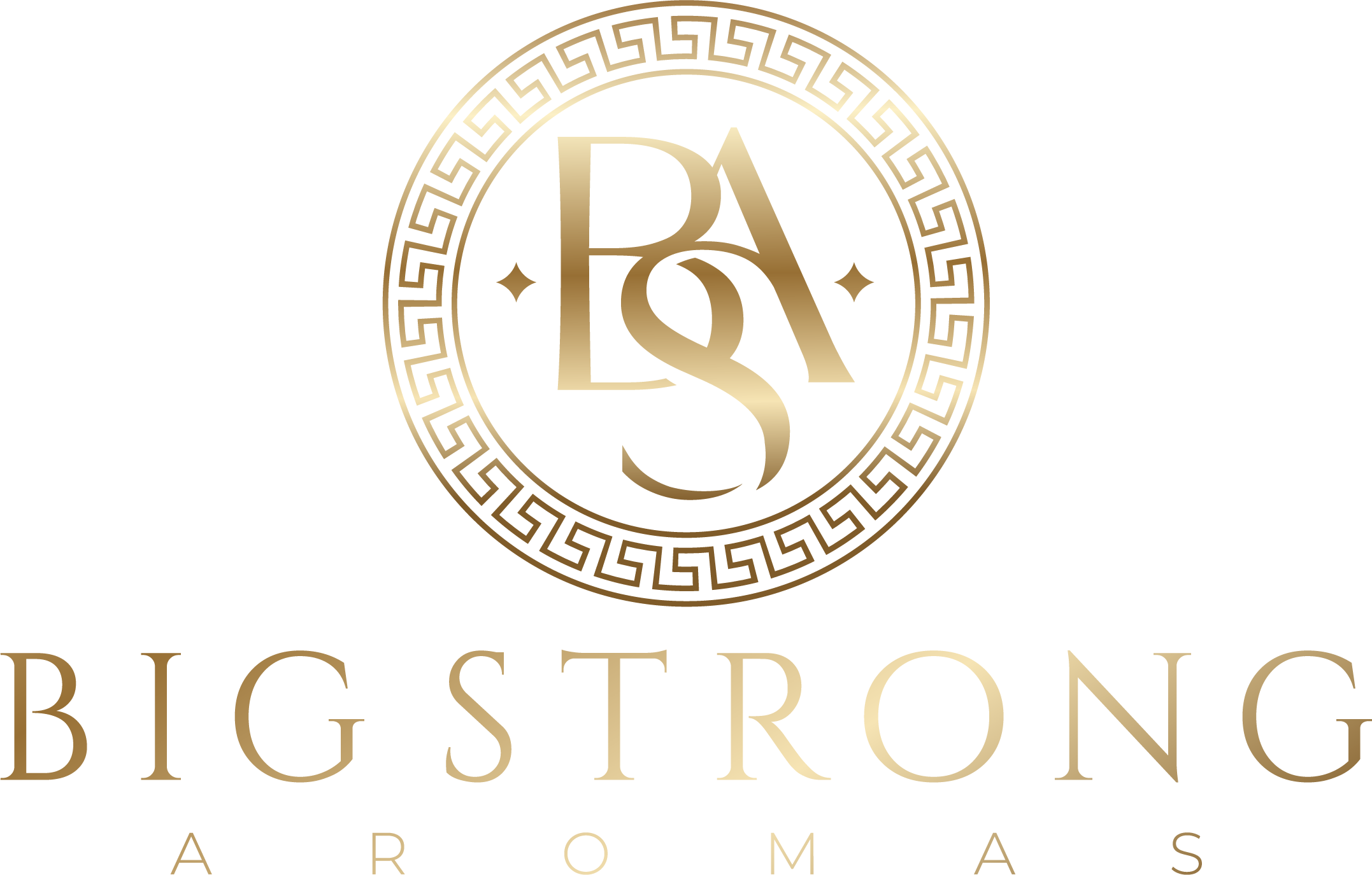 Big Strong Aromas gold luxury logo